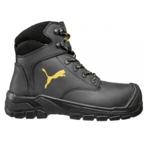 Supplier of Puma 630411 Borneo Black Mid Safety Shoe in Qatar