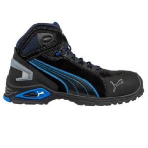 Supplier of Puma 632250 Rio Black Mid Safety Shoe in Qatar