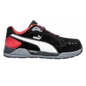Supplier of Puma 644630 Airtwist Black Red Low Safety Shoe in Qatar